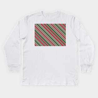 Diagonal stripes background 9 Kids Long Sleeve T-Shirt